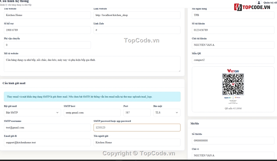 website,bán website,web bán dụng cụ